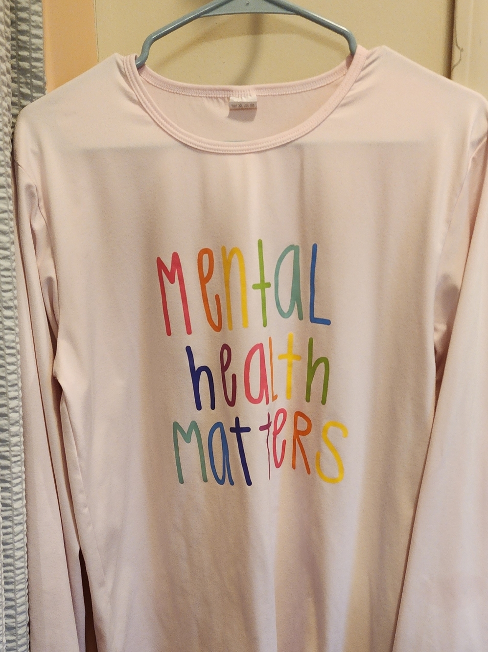 Mental Health Matters Rainbow Graphic Long Sleeve Shirt